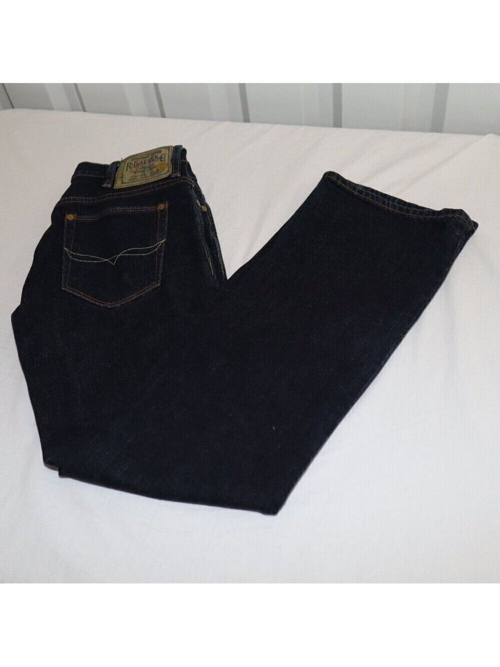 Ralph Lauren Sport Blue Label Tribeca 114 Dark Wash Straight Jeans Size 28 EUC